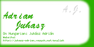 adrian juhasz business card